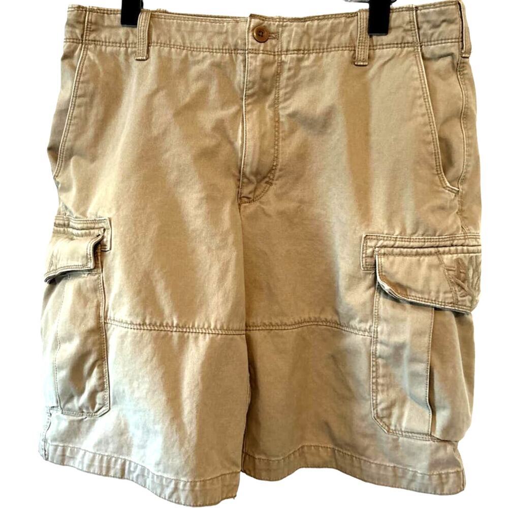 TIMBERLAND Men's Khaki Cargo‎ Cotton Travis Scott Style Shorts Sz 33